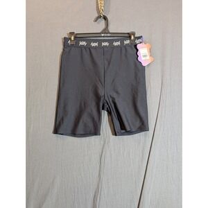 YITTY Shapewear Iconic Black High‎ Waist Logo Short NEW Womens Sz L